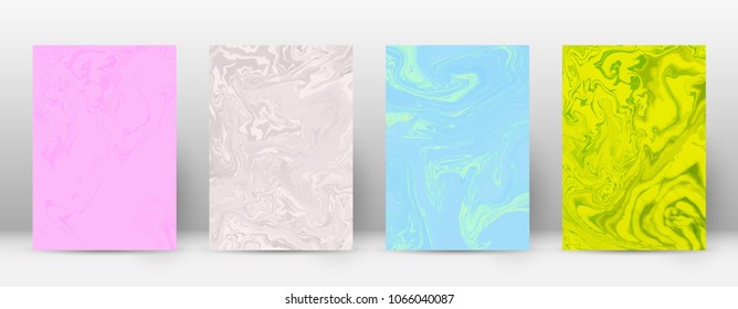 Abstract cover. Modern design template. Admirable suminagashi marble. Emotional trendy abstract cover. Vector illustration.