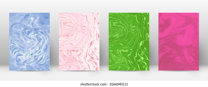 Abstract cover. Modern design template. Actual suminagashi marble. Pretty trendy abstract cover. Vector illustration.