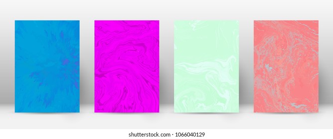 Abstract cover. Modern design template. Actual suminagashi marble. Beauteous trendy abstract cover. Vector illustration.