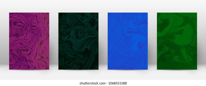 Abstract cover. Modern design template. Alive suminagashi marble. Favorable trendy abstract cover. Vector illustration.
