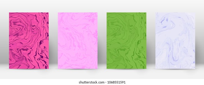 Abstract cover. Modern design template. Alive suminagashi marble. Fantastic trendy abstract cover. Vector illustration.