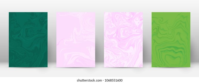 Abstract cover. Modern design template. Adorable suminagashi marble. Enchanting trendy abstract cover. Vector illustration.