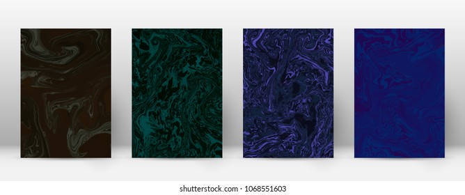 Abstract cover. Modern design template. Admirable suminagashi marble. Charming trendy abstract cover. Vector illustration.