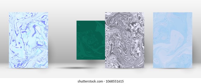 Abstract cover. Modern design template. Actual suminagashi marble. Marvelous trendy abstract cover. Vector illustration.
