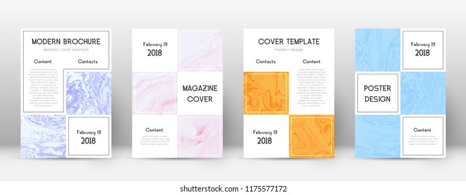 Abstract cover. Modern design template. Suminagashi marble business poster. Modern trendy abstract cover. Business vector illustration.