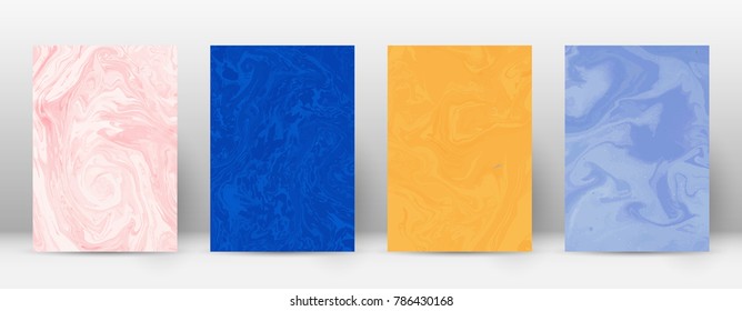 Abstract cover. Modern design template. Admirable suminagashi marble. Nice trendy abstract cover. Vector illustration.