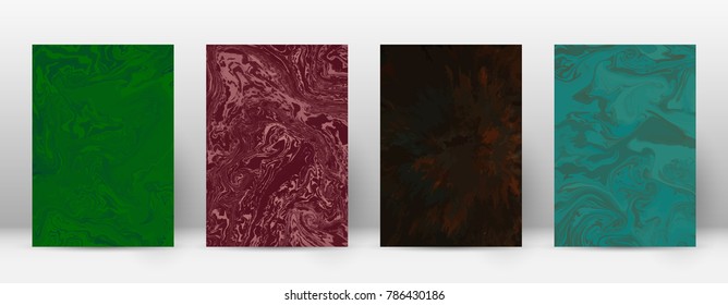 Abstract cover. Modern design template. Alive suminagashi marble. Dazzling trendy abstract cover. Vector illustration.