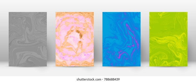 Abstract cover. Modern design template. Admirable suminagashi marble. Terrific trendy abstract cover. Vector illustration.