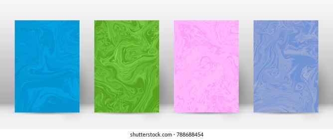 Abstract cover. Modern design template. Admirable suminagashi marble. Tempting trendy abstract cover. Vector illustration.