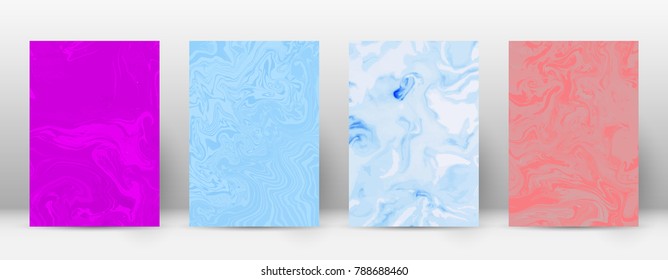 Abstract cover. Modern design template. Admirable suminagashi marble. Positive trendy abstract cover. Vector illustration.