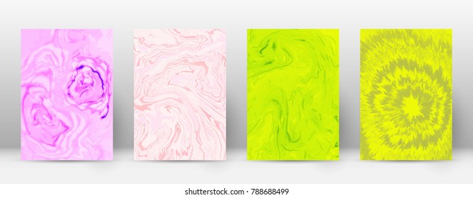 Abstract cover. Modern design template. Actual suminagashi marble. Minimalistic hipster flyer design. Interesting trendy abstract cover. Vector illustration.