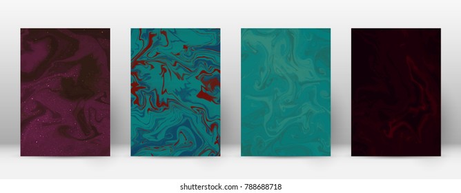 Abstract cover. Modern design template. Actual suminagashi marble. Adorable trendy abstract cover. Vector illustration.