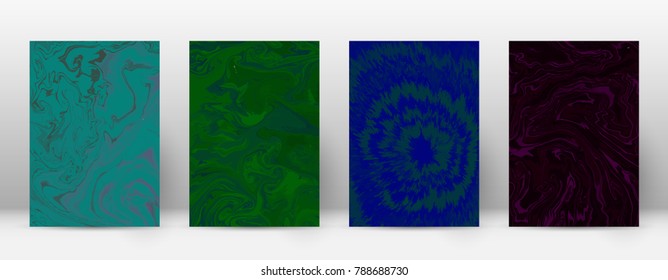 Abstract cover. Modern design template. Admirable suminagashi marble. Enchanting trendy abstract cover. Vector illustration.