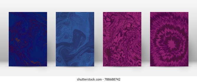 Abstract cover. Modern design template. Alive suminagashi marble. Minimalistic hipster flyer design. Energetic trendy abstract cover. Vector illustration.