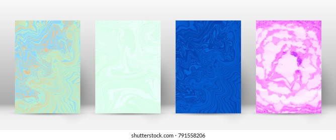Abstract cover. Modern design template. Alive suminagashi marble. Breathtaking trendy abstract cover. Vector illustration.