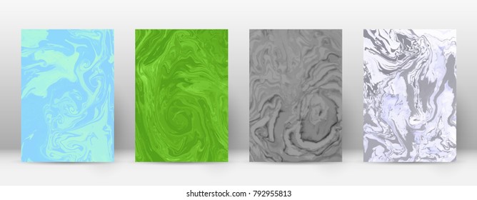 Abstract cover. Modern design template. Adorable suminagashi marble. Outstanding trendy abstract cover. Vector illustration.