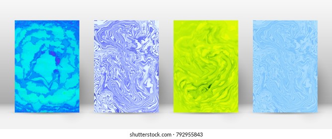 Abstract cover. Modern design template. Actual suminagashi marble. Bold trendy abstract cover. Vector illustration.