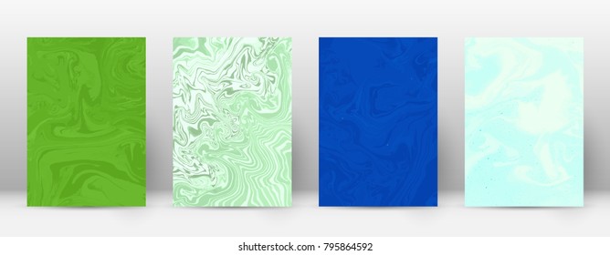 Abstract cover. Modern design template. Admirable suminagashi marble. Symmetrical trendy abstract cover. Vector illustration.