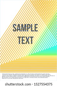 Abstract cover. Modern abstract cover from vector abstract lines.  Geometric future template for flyer, poster, brochure and invitation.