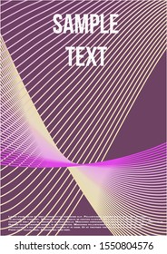 Abstract cover. Modern abstract cover from vector abstract lines.  Geometric future template for flyer, poster, brochure and invitation.