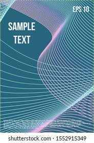 Abstract cover. Modern abstract cover from vector abstract lines.  Geometric future template for flyer, poster, brochure and invitation.