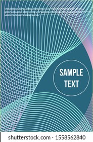Abstract cover. Modern abstract cover from vector abstract lines.  Geometric future template for flyer, poster, brochure and invitation.