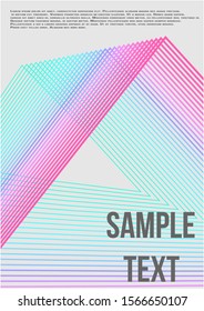 Abstract cover. Modern abstract cover from vector abstract lines.  Geometric future template for flyer, poster, brochure and invitation.