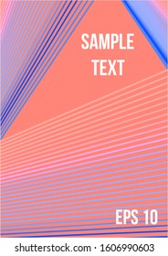 Abstract cover. Modern abstract cover from vector abstract lines.  Geometric future template for flyer, poster, brochure and invitation.