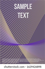 Abstract cover. Modern abstract cover from vector abstract lines.  Geometric future template for flyer, poster, brochure and invitation.