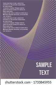 Abstract cover. Modern abstract cover from vector abstract lines.  The future template for decorating the background of albums, business brochures, banner, poster.