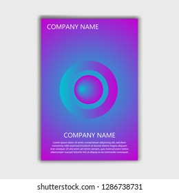 Abstract cover, modern vector wave sound background  illustration - gradient poster , flyer , colorfull design cool geometric