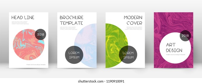Abstract cover. Neat design template. Suminagashi marble trendy poster. Neat trendy abstract cover. Business vector illustration.