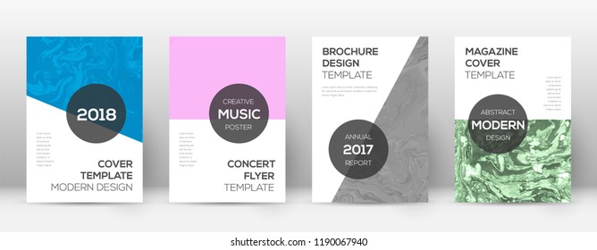 Abstract cover. Noteworthy design template. Suminagashi marble modern poster. Noteworthy trendy abstract cover. Business vector illustration.