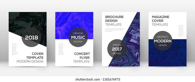Abstract cover. Original design template. Suminagashi marble modern poster. Original trendy abstract cover. Business vector illustration.