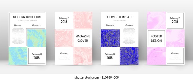 Abstract cover. Outstanding design template. Suminagashi marble business poster. Outstanding trendy abstract cover. Business vector illustration.