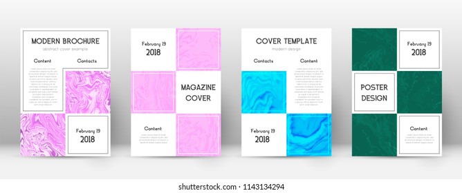 Abstract cover. Overwhelming design template. Suminagashi marble business poster. Overwhelming trendy abstract cover. Business vector illustration.