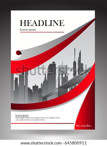 abstract cover page city business design stock vector royalty free abstract cover page design