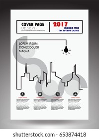 Abstract cover page with idea design.