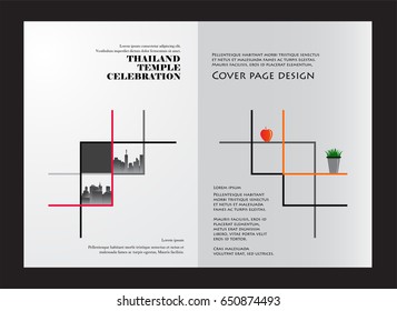 Abstract cover page with modern design.