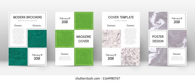 Abstract cover. Perfect design template. Suminagashi marble business poster. Perfect trendy abstract cover. Business vector illustration.