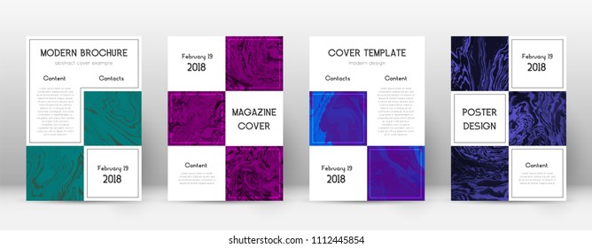 Abstract cover. Positive design template. Suminagashi marble business poster. Positive trendy abstract cover. Business vector illustration.