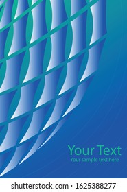 Abstract cover. Positive design template. Creative backgrounds with abstract gradient linear waves to create a fashionable banner, poster.