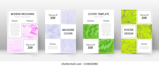 Abstract cover. Precious design template. Suminagashi marble business poster. Precious trendy abstract cover. Business vector illustration.