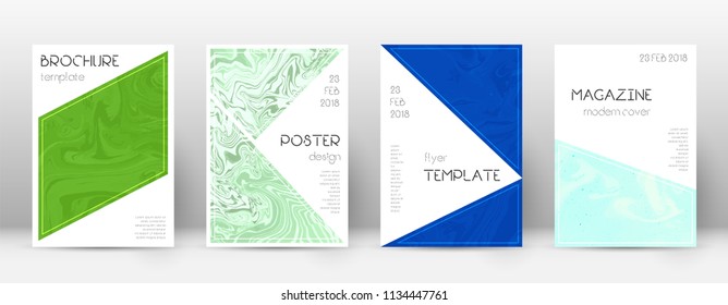 Abstract cover. Resplendent design template. Suminagashi marble triangle poster. Resplendent trendy abstract cover. Business vector illustration.