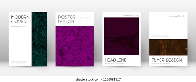 Abstract cover. Resplendent design template. Suminagashi marble minimal poster. Resplendent trendy abstract cover. Business vector illustration.