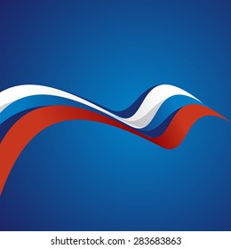 Abstract cover Russian ribbon vector