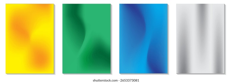 Abstract cover set. background or pattern with smooth waves. vector design. eps 10