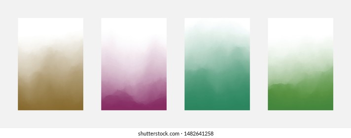 Abstract Cover Set. Curve Background. Colorful Pattern. Multicolor Backdrop. Vector illustration