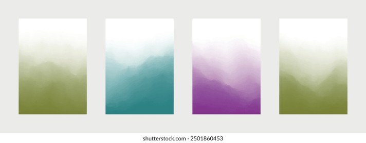 Abstract Cover Set. Curve Background. Smooth Design. Fade Texture. Vector illustration