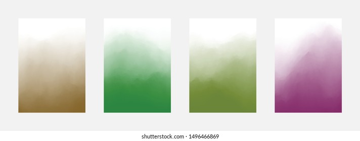 Abstract Cover Set. Curve Design. Smooth Backdrop. Gradient Background. Vector illustration